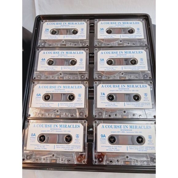 1986 Course in Miracles Foundation For Inner Peace‎ 42 Cassette Tapes & Book - Picture 9 of 10